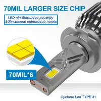 Автомобільні лампи CYCLONE LED H7/H18 5700K type 41 (102-741) - фото 6 Автомобільні лампи CYCLONE LED H7/H18 5700K type 41 (102-741) - фото 6