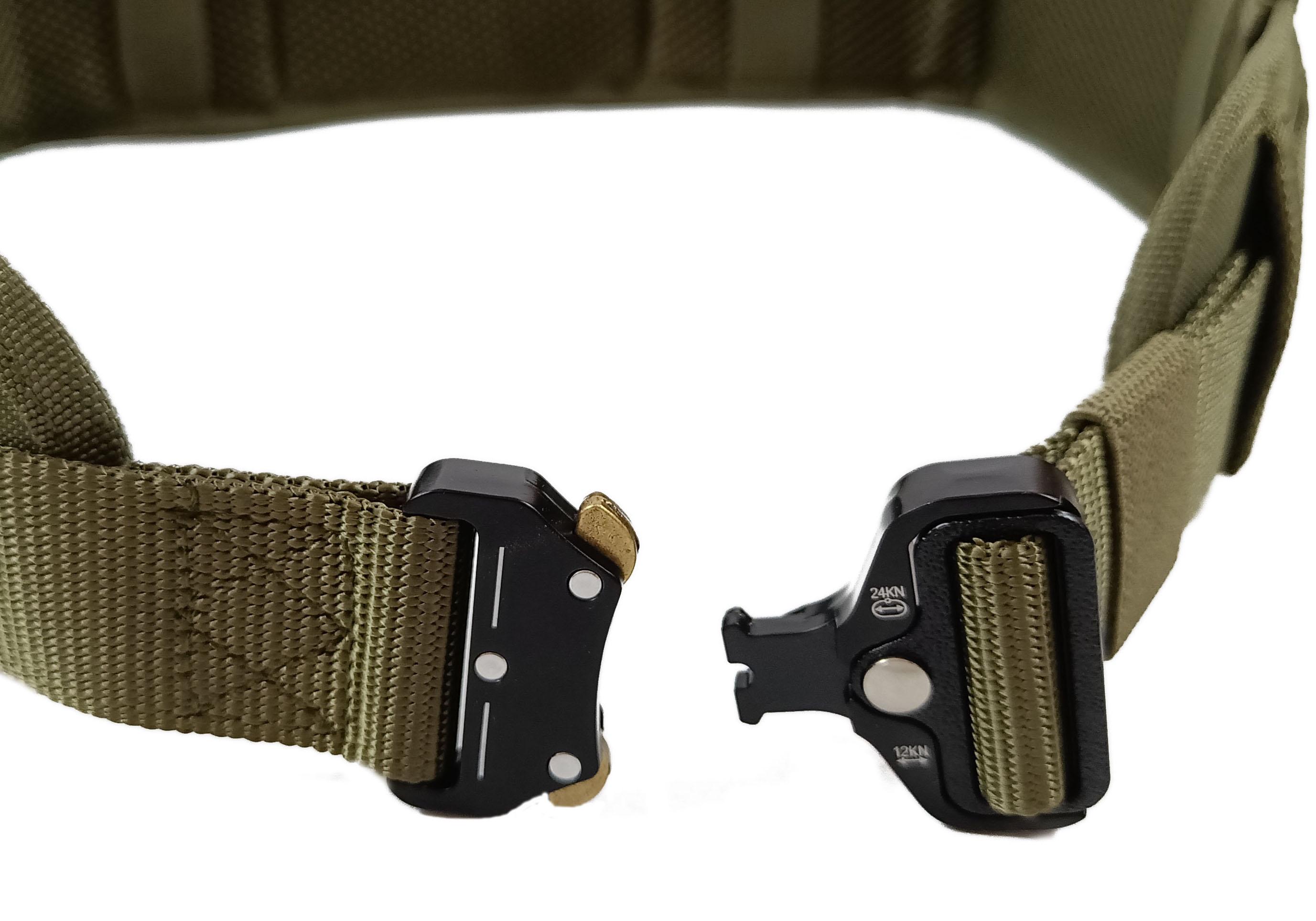 Ремінь військовий Assault Belt з пряжкою Кобра Оливковий (EFO6840) - фото 3