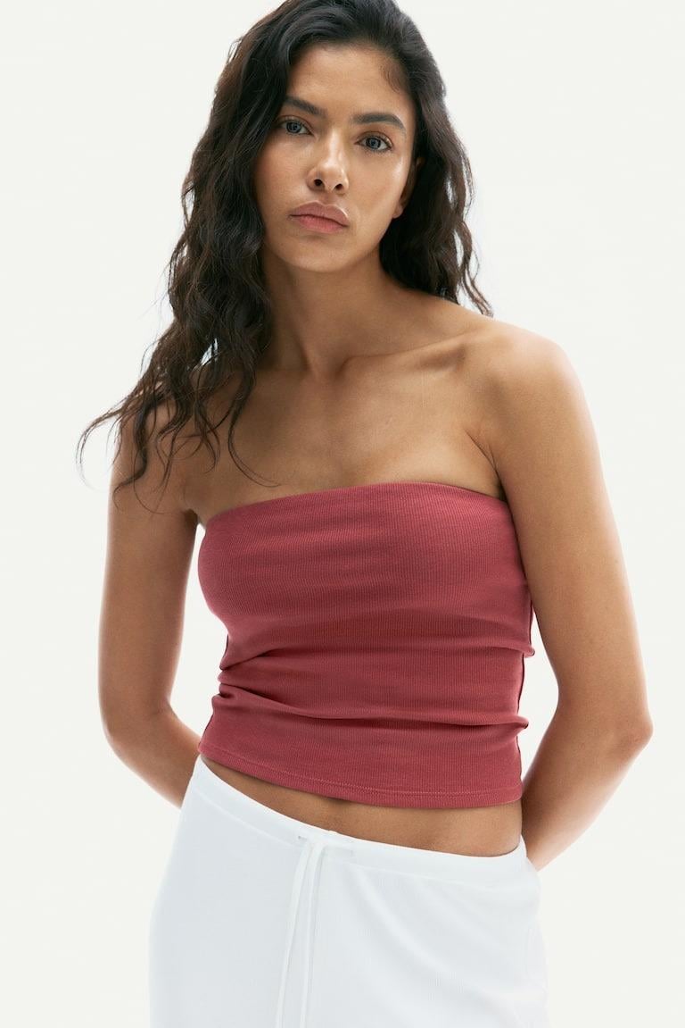 Топ H&M 1292677 S Пудровый