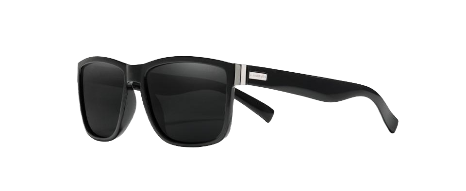 Солнцезащитные очки KINGSEVEN DESIGN N752 Wayfarer с поляризованными линзами Чtрный/Серый