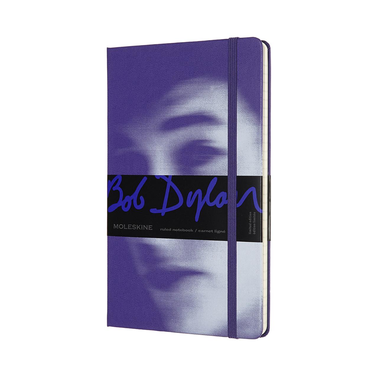 Блокнот Moleskine Limited Bob Dylan средний 13х21 см 240 страниц в линейку Фиолетовый (8053853600523)