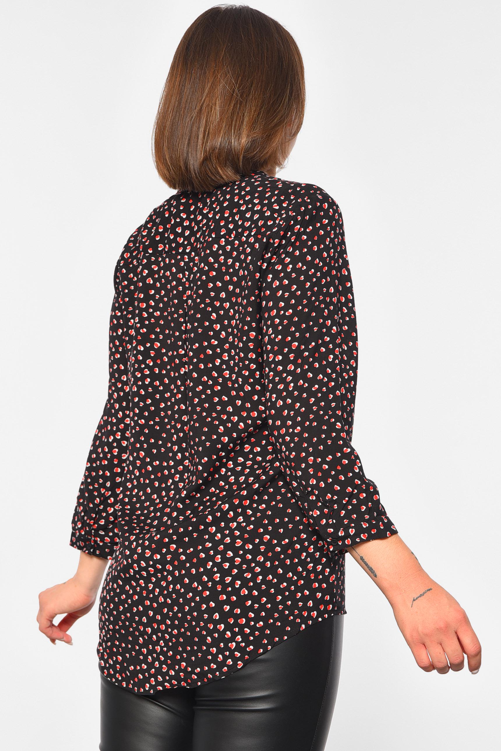 Блуза женская р. 42 Черный (188990) - фото 3