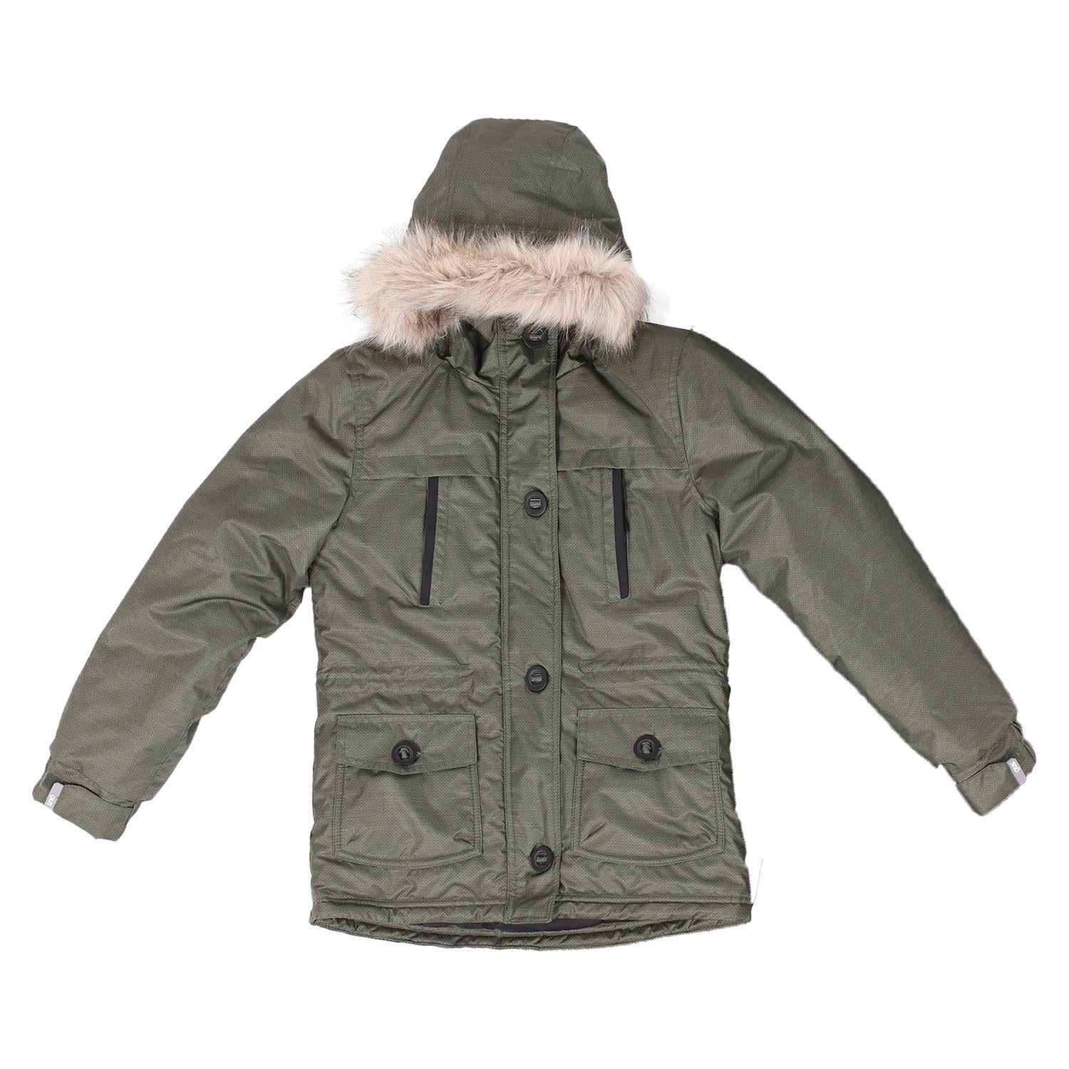 Куртка детская зимняя SNO F18J310 для девочки 134-140 см Оливковый (F18J310-Suage-8)