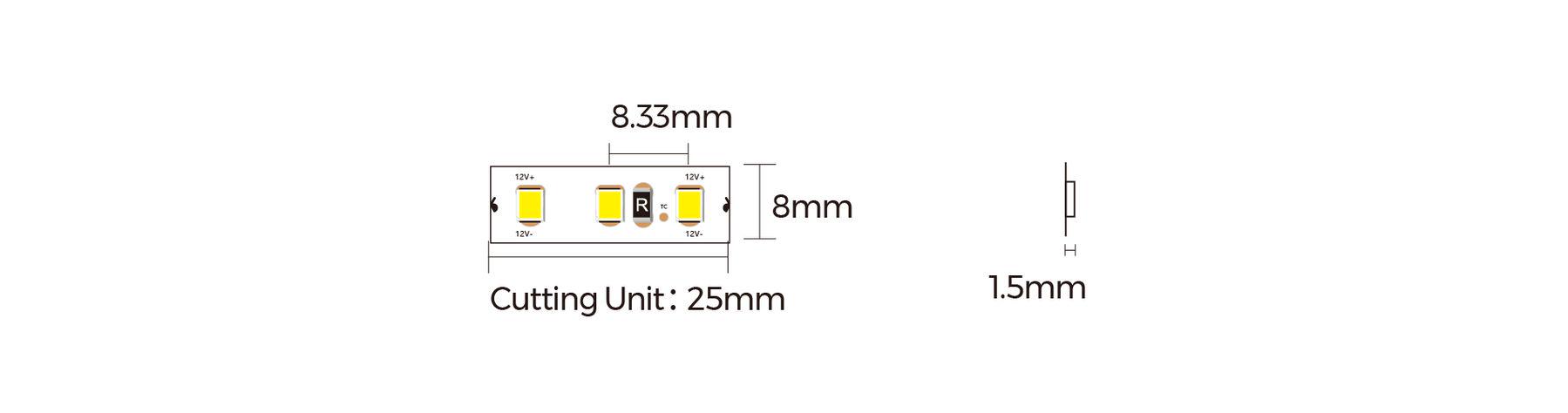 Лента LED Oledim PS-2835-120-IP20-8.8 W-4000К-12V (7771271) - фото 2