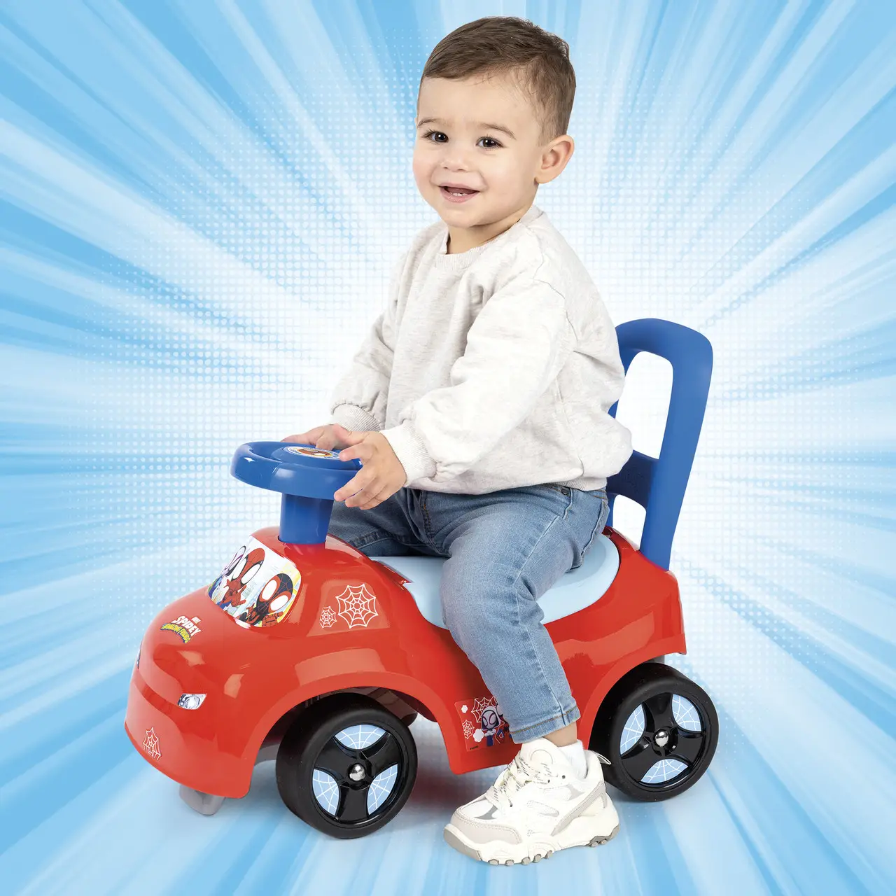 Машина для катания малыша Smoby Марвел Спиди с 10 месяцев (720546) - фото 7