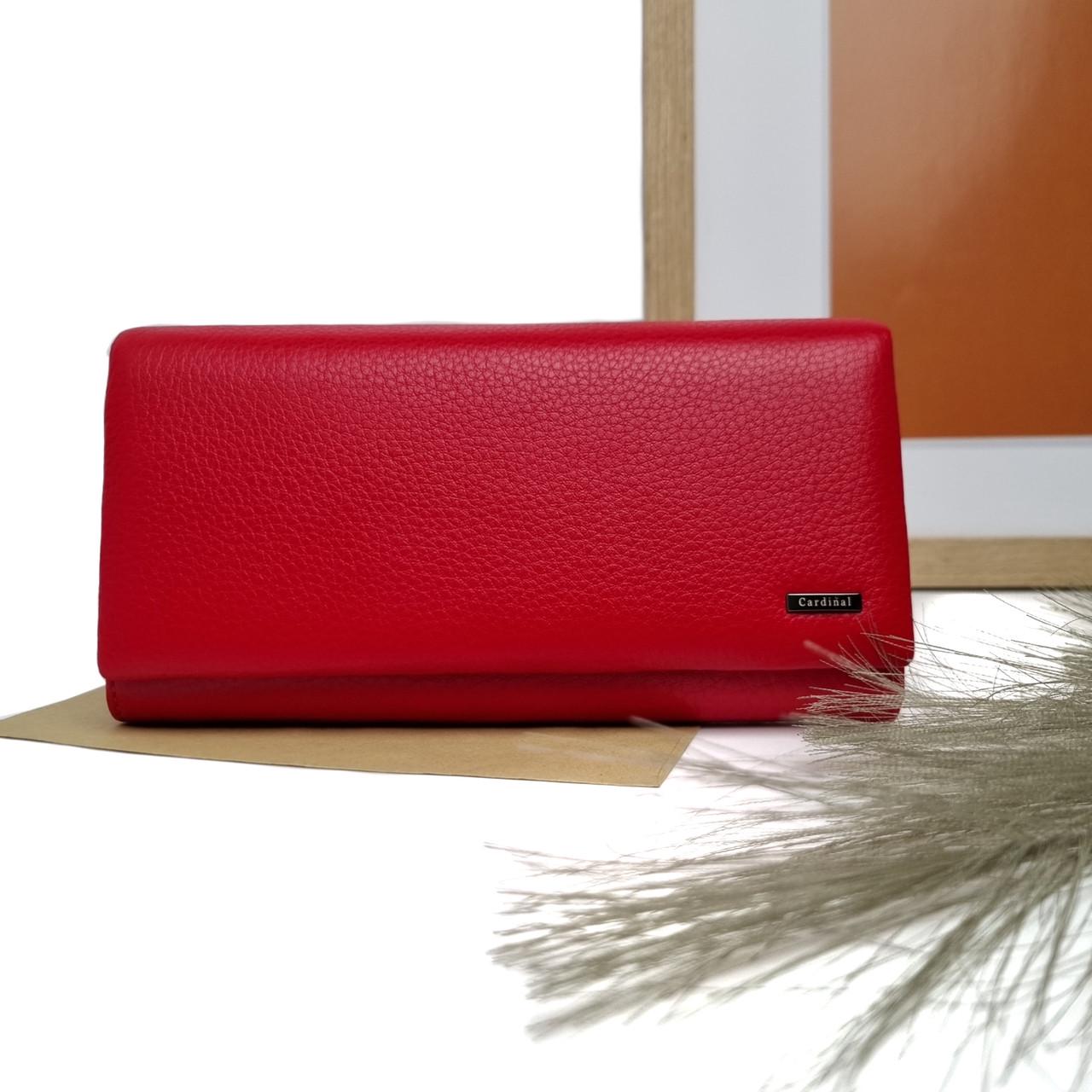 Гаманець жіночий Cardinal модний натуральна шкіра Червоний (5241B-08)