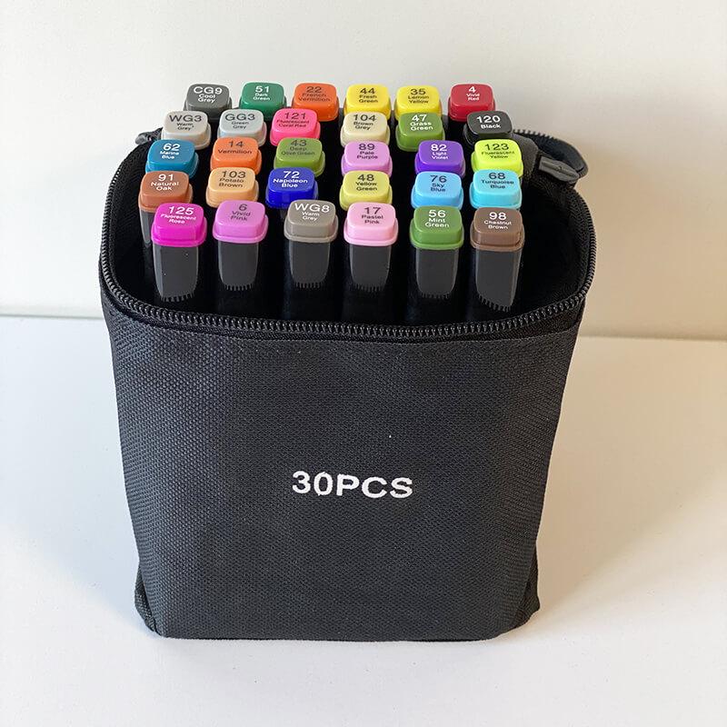 Скетч-маркеры Touch Qiuci двусторонние 30 шт. Черный Скетч-маркеры Touch Qiuci двусторонние 30 шт. Черный