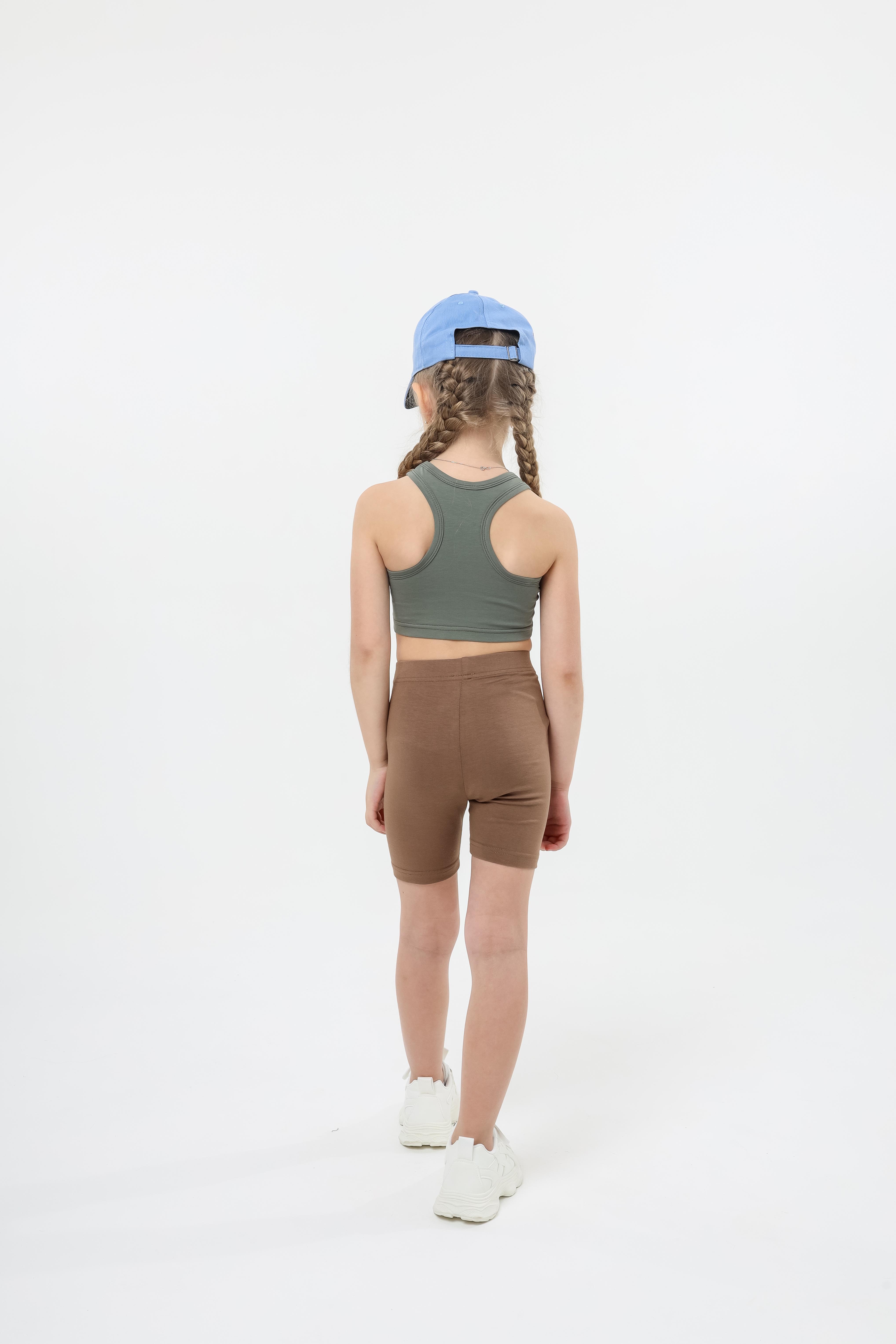 Майка для дівчинки NEWGEN Моніка укорочена 116 см Крес-салат (26867168) - фото 2 Майка для дівчинки NEWGEN Моніка укорочена 116 см Крес-салат (26867168) - фото 2