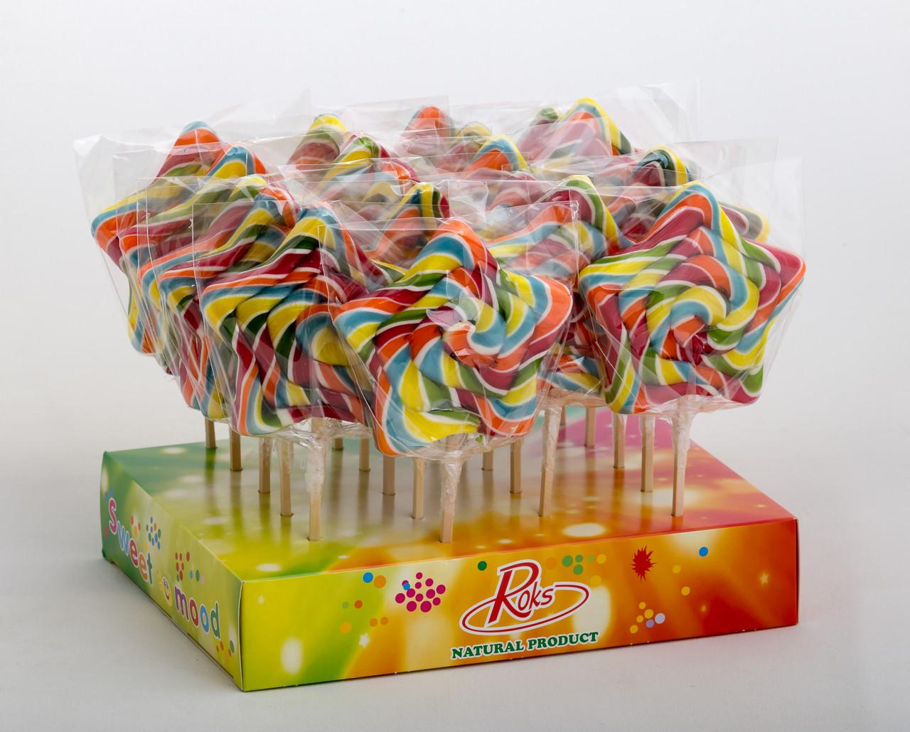 Леденцы на палочке ROKS Звезда 125 г 20 шт. 2,5 кг (11)