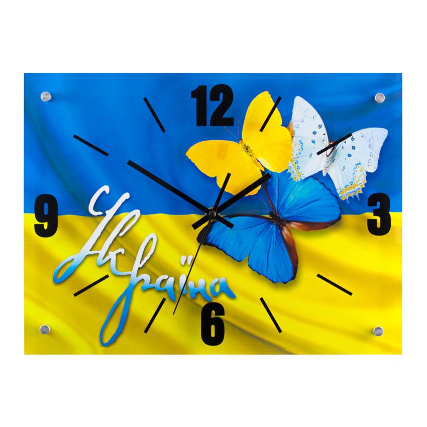 Часы настенные Украина Три Бабочки 42х32х5 см (18136) Часы настенные Украина Три Бабочки 42х32х5 см (18136)