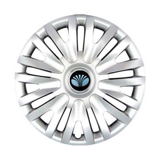 Автомобильные колпаки SKS 313 R15 с логотипом Daewoo 4 шт. Серебристый