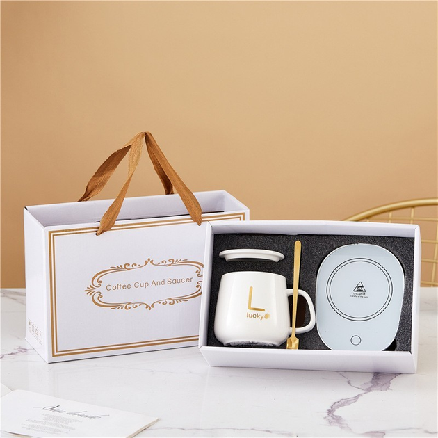 Электрочашка керамическая с подогревом в подарочной коробке Белый (MX-00008956W) - фото 3 Электрочашка керамическая с подогревом в подарочной коробке Белый (MX-00008956W) - фото 3