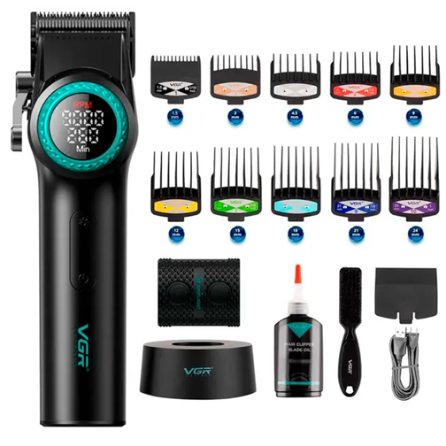 Машинка для стрижки волос VGR USB 5 Вт Li-ion Черный (V-001) - фото 4 Машинка для стрижки волос VGR USB 5 Вт Li-ion Черный (V-001) - фото 4