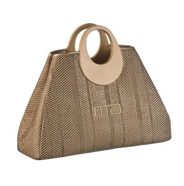 Сумка Marc&Andre Alize BA26-07 щільний текстиль із овальними ручками Коричневий Сумка Marc&Andre Alize BA26-07 щільний текстиль із овальними ручками Коричневий