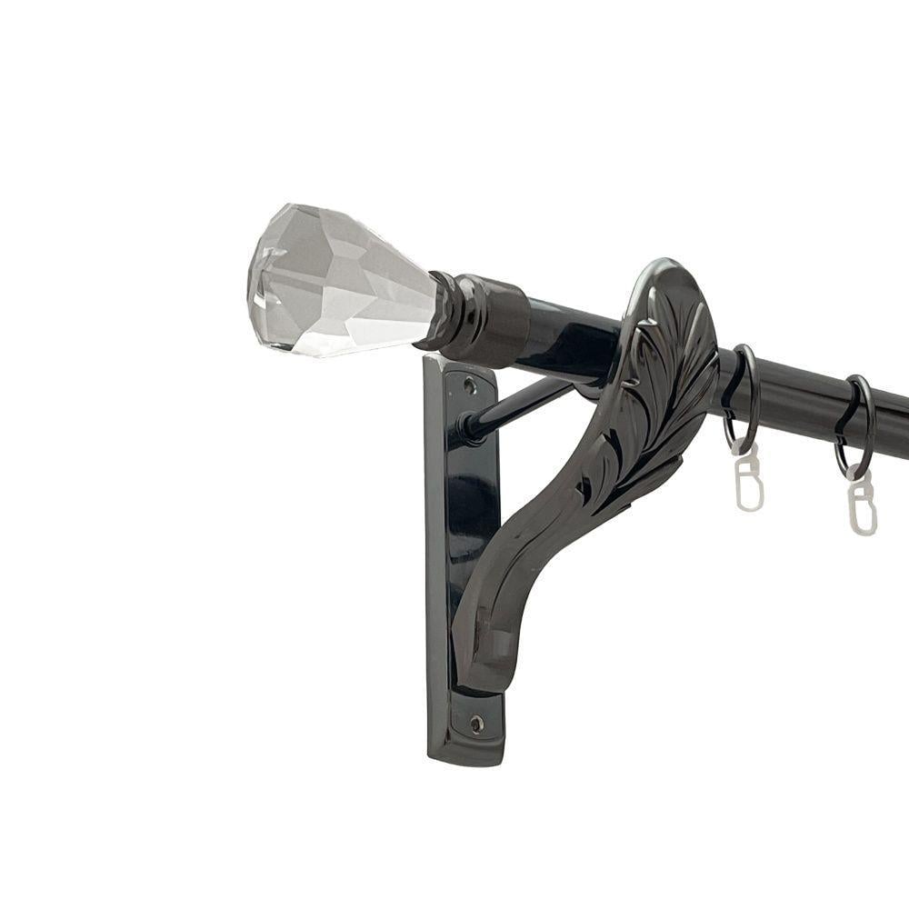 Карниз Orvit Лучетта однорядный гладкий 25 мм 300 см Оникс (00-00021446)