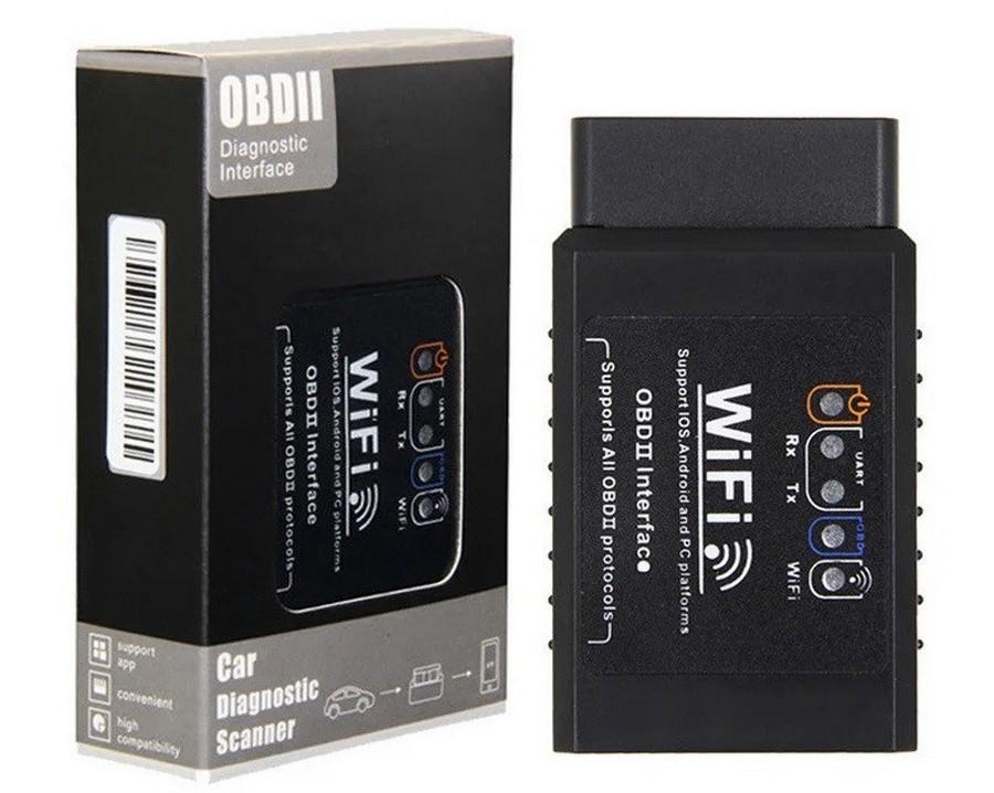 Автосканер ELM327 OBD WiFi/iOS/Android Чорний (1774967453) - фото 5