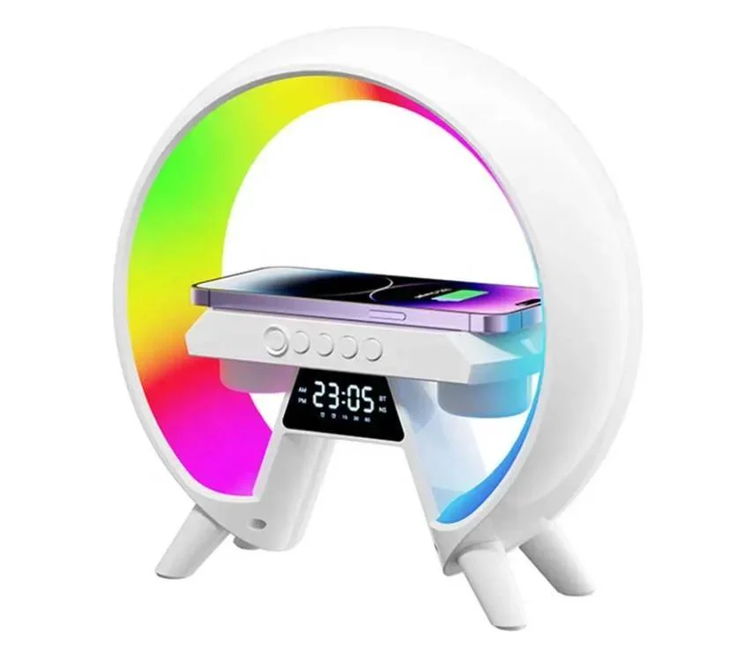 Лампа настольная Smart 15W Light Sound Machine 6в1 с RGB-подсветкой/Bluetooth-колонкой/беспроводной зарядкой Qi Лампа настольная Smart 15W Light Sound Machine 6в1 с RGB-подсветкой/Bluetooth-колонкой/беспроводной зарядкой Qi
