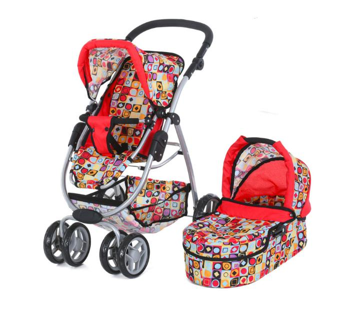 Коляска-трансформер для кукол Melogo 9662 Красный (29044883)