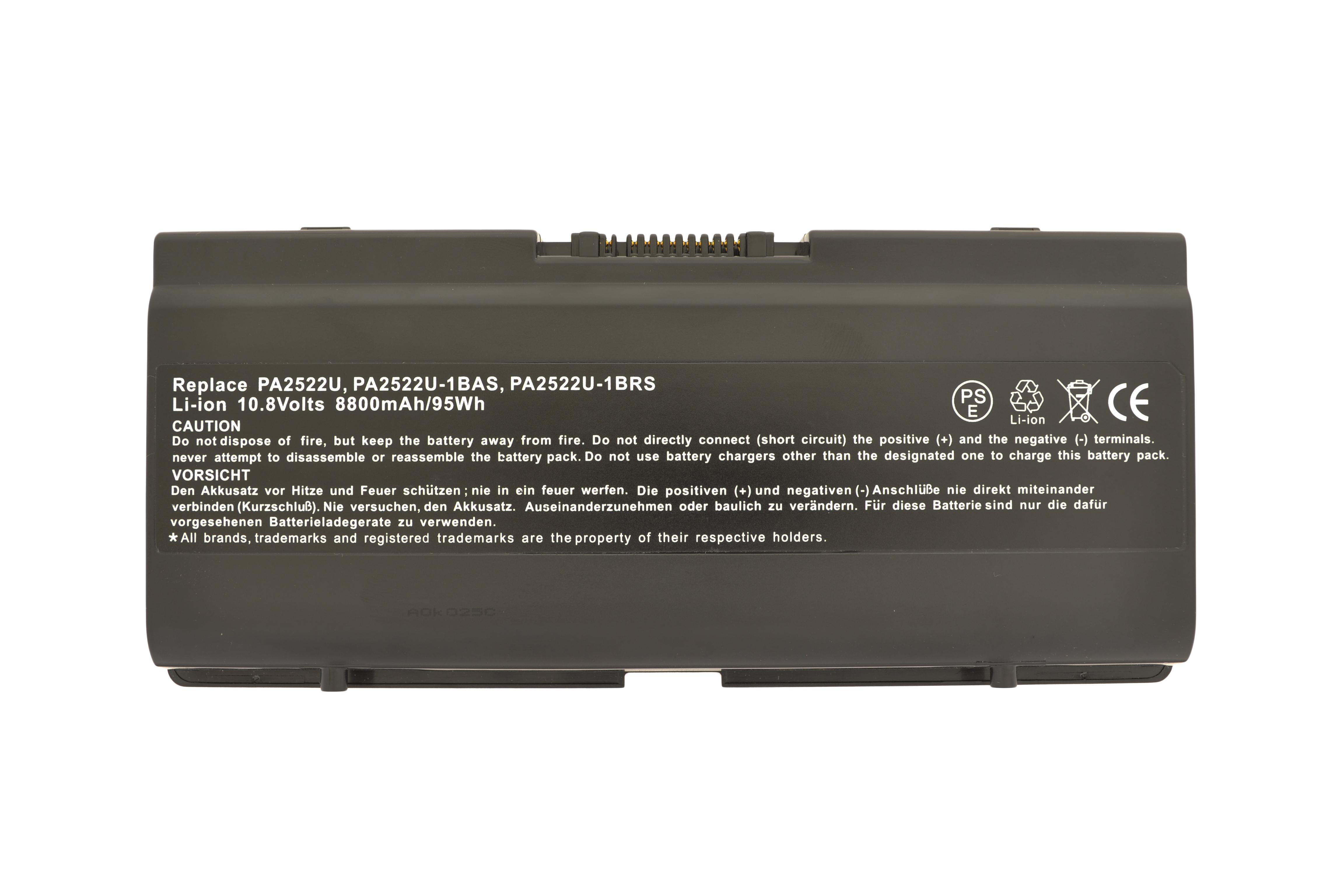 Аккумулятор для ноутбука Toshiba PA2522U Satellite A25 10,8 V 8800 mAh (8413610)