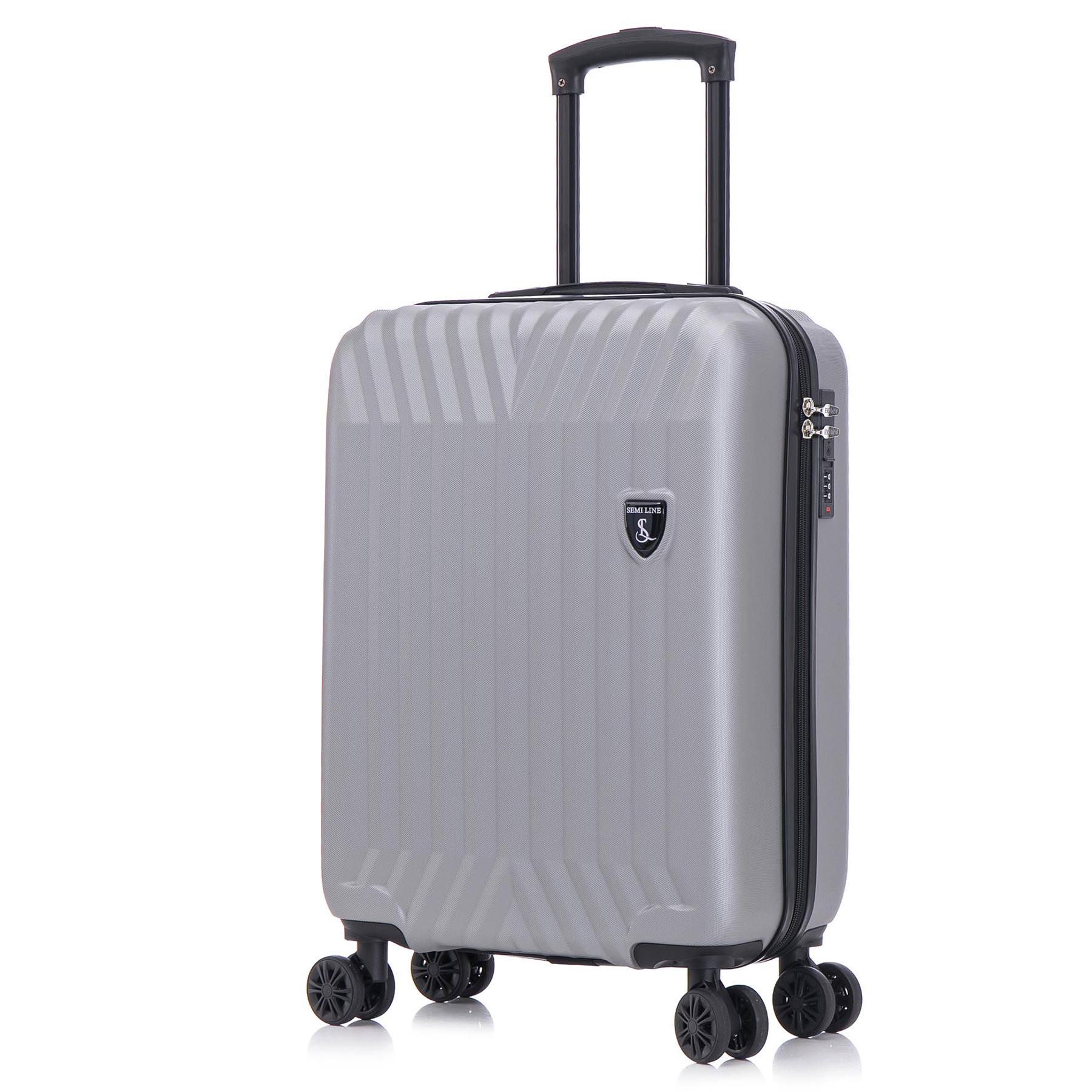 Чемодан SEMI LINE 20" S Grey (T5857-1)