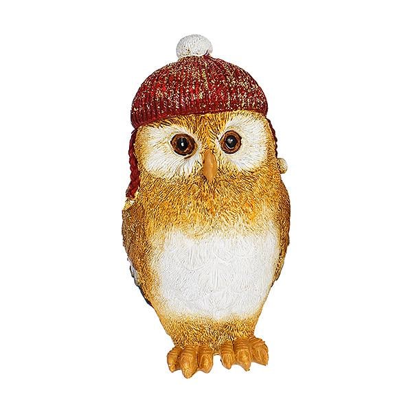 Декоративная статуэтка BonaDi Совушка в красной шляпе 18 см (218-259)