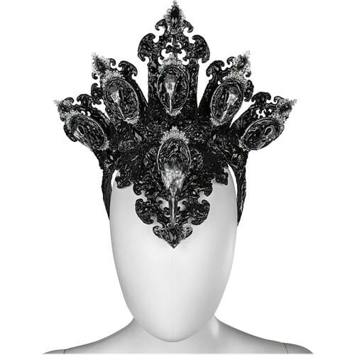 Обруч Seta Decor Королева Воронів (24-544BLK-SL)