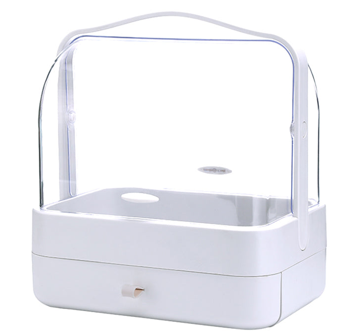 Органайзер для косметики Single Drawer 2 секции настольный с ручкой (14969)