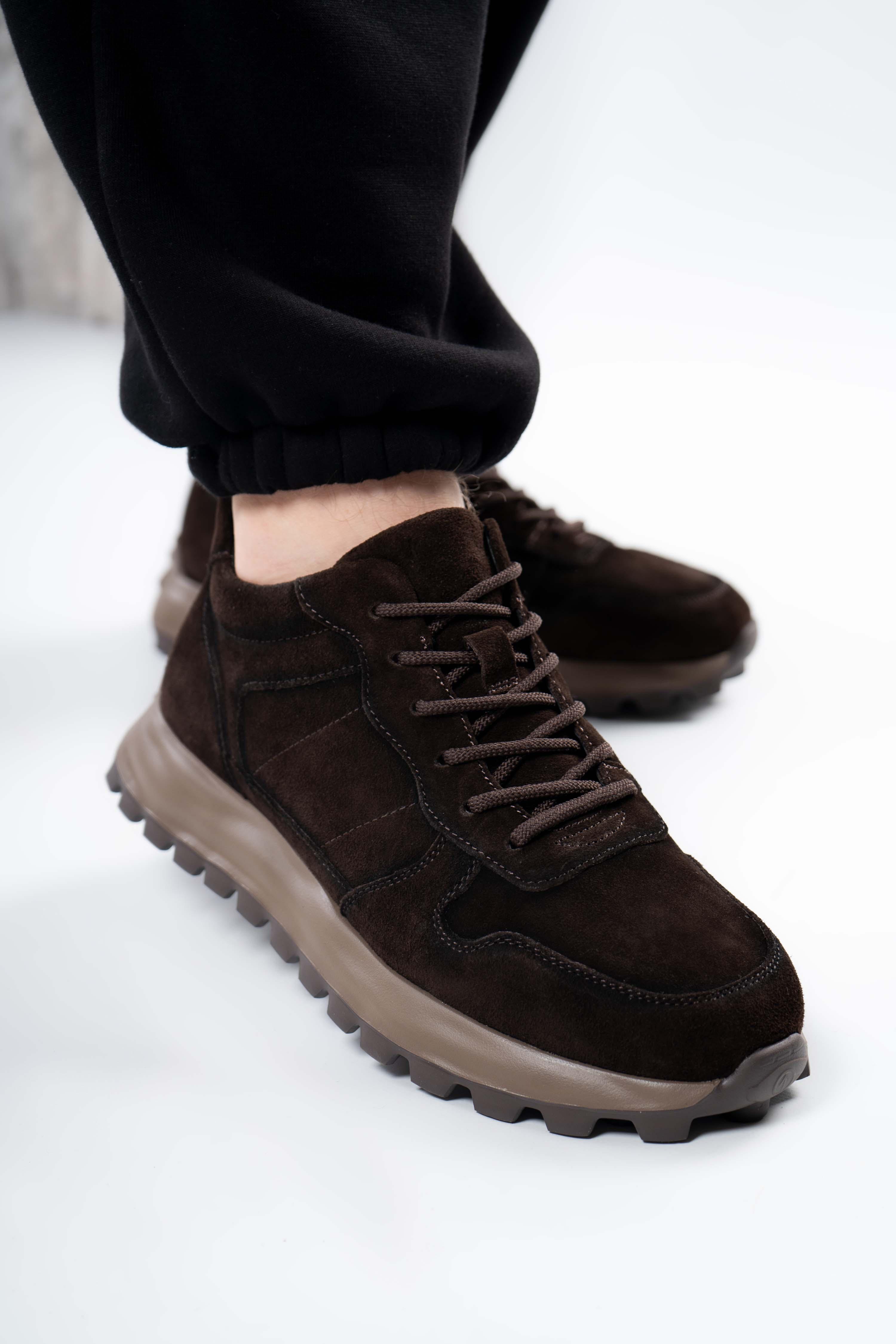 Кроссовки мужские Where Uwear натуральная замша р. 45 Коричневый (346870_45)