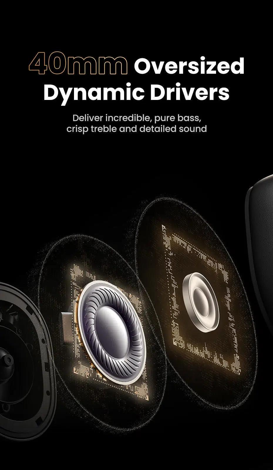 Навушники бездротові UGREEN HiTune Max5C Bluetooth 5.4 ANC 43 дБ Hi-Res Audio LDAC 75 год Чорний (35757) - фото 15 Навушники бездротові UGREEN HiTune Max5C Bluetooth 5.4 ANC 43 дБ Hi-Res Audio LDAC 75 год Чорний (35757) - фото 15