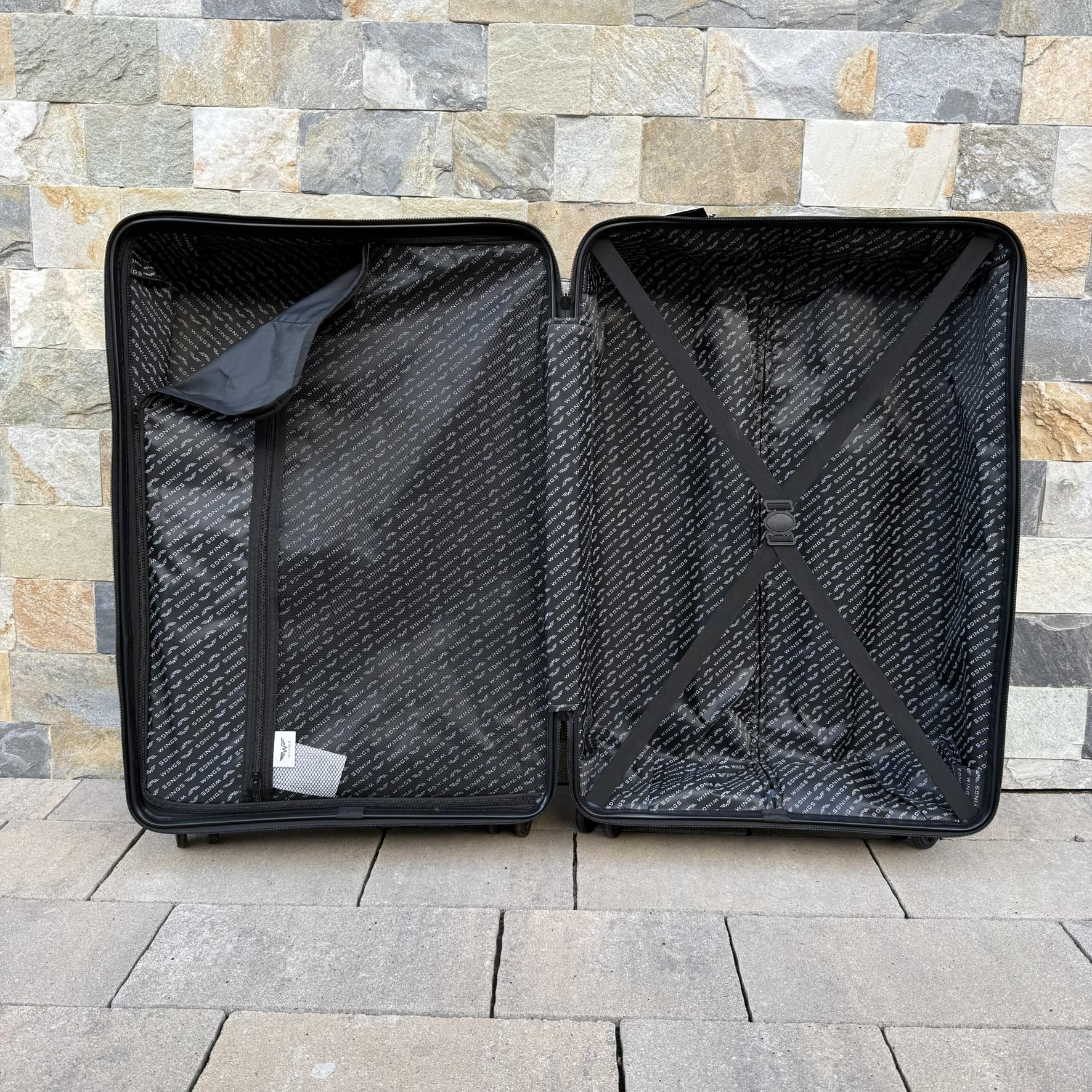 Валіза дорожня з поліпропілену Wings HWF03 L Чорний (30631214) - фото 2 Валіза дорожня з поліпропілену Wings HWF03 L Чорний (30631214) - фото 2