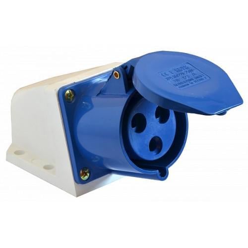 Розетка стационарная АСКО-УКРЕМ 123 2Р+ РЕ 32А 220-250В IP44 2P+PE (00000022796)