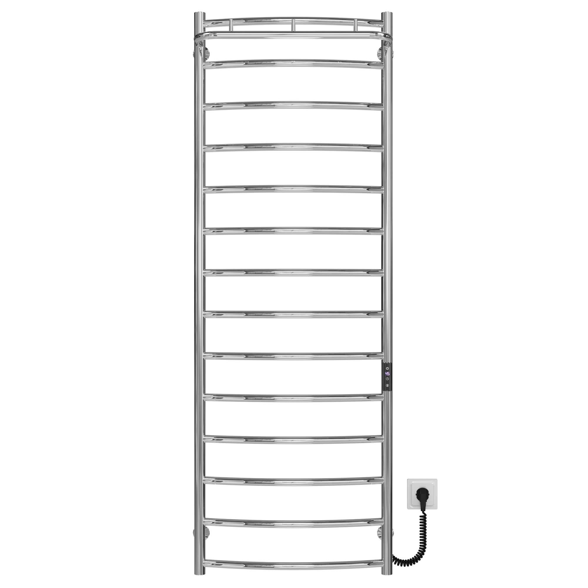 Полотенцесушитель электрический Deffi Классик N П14 JD03 правое подключение нержавеющая сталь 500х1500 мм Хром (C.KN.150.50.14.E.C.R.1)