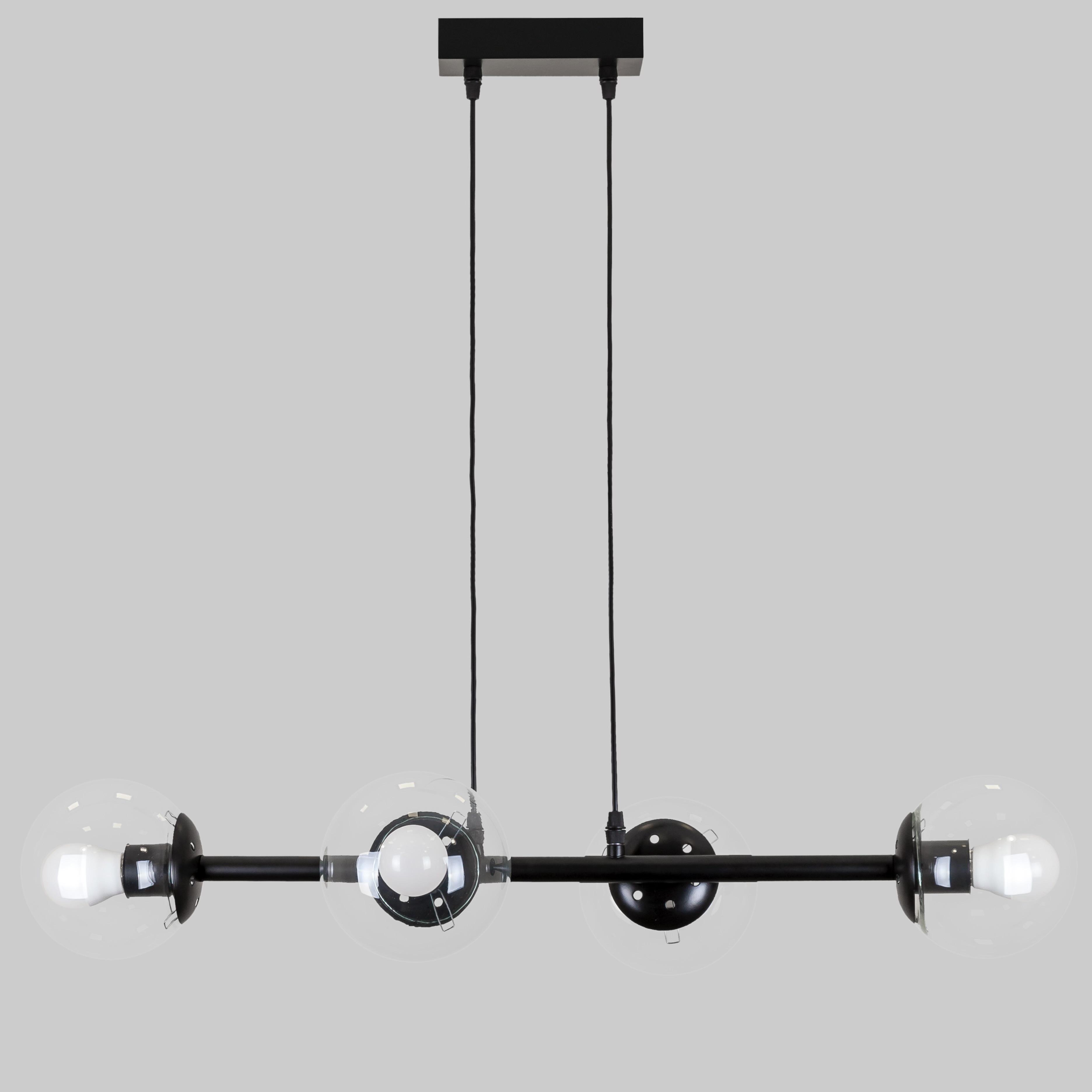 Люстра підвісна сучасна Modern Luxe (52-9909-4 BK+CL) - фото 1