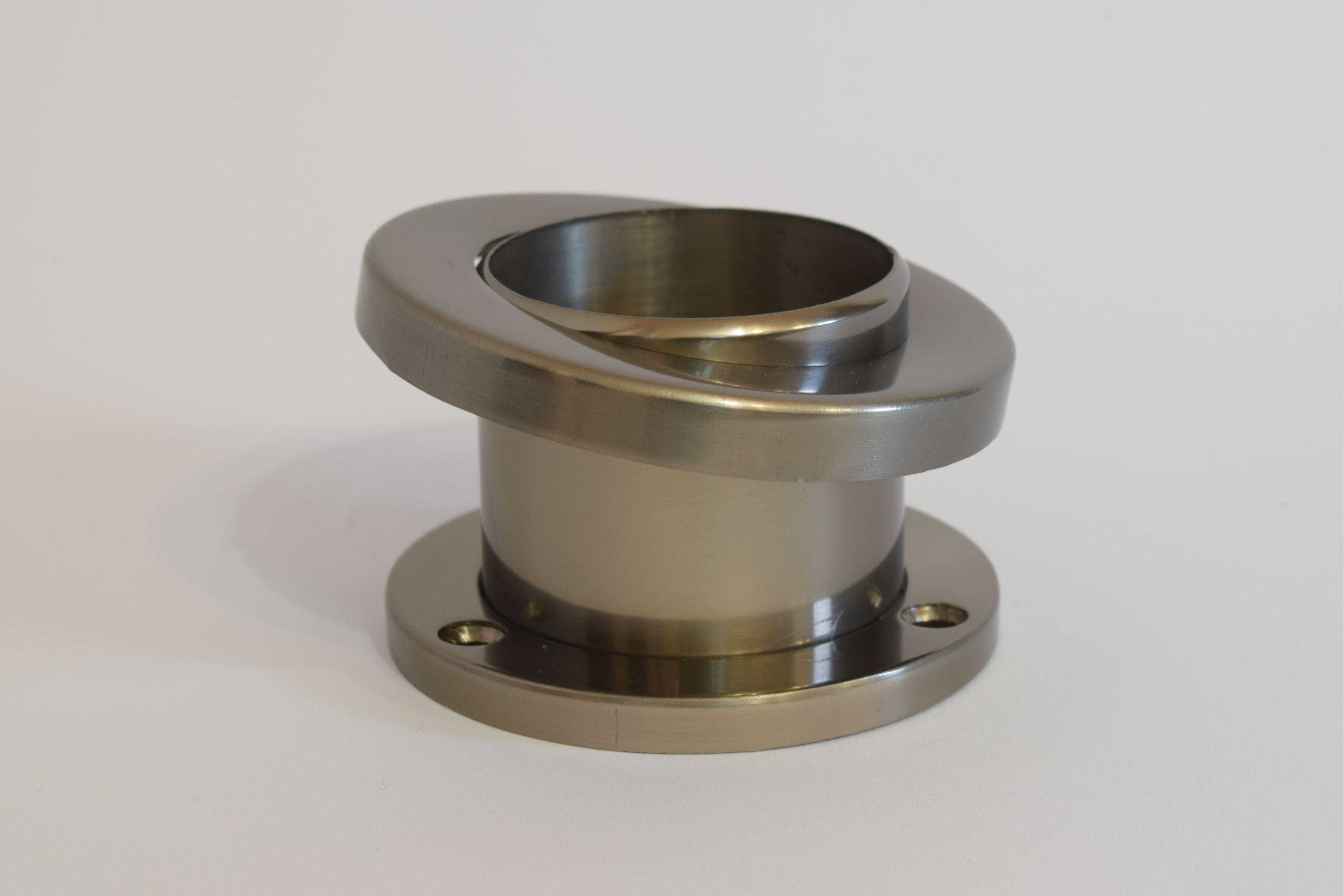 Кільце-кришка для фланця поручня із зовнішнім кріпленням до алюмінієвих поручнів тип коло Шампань (10423ш)