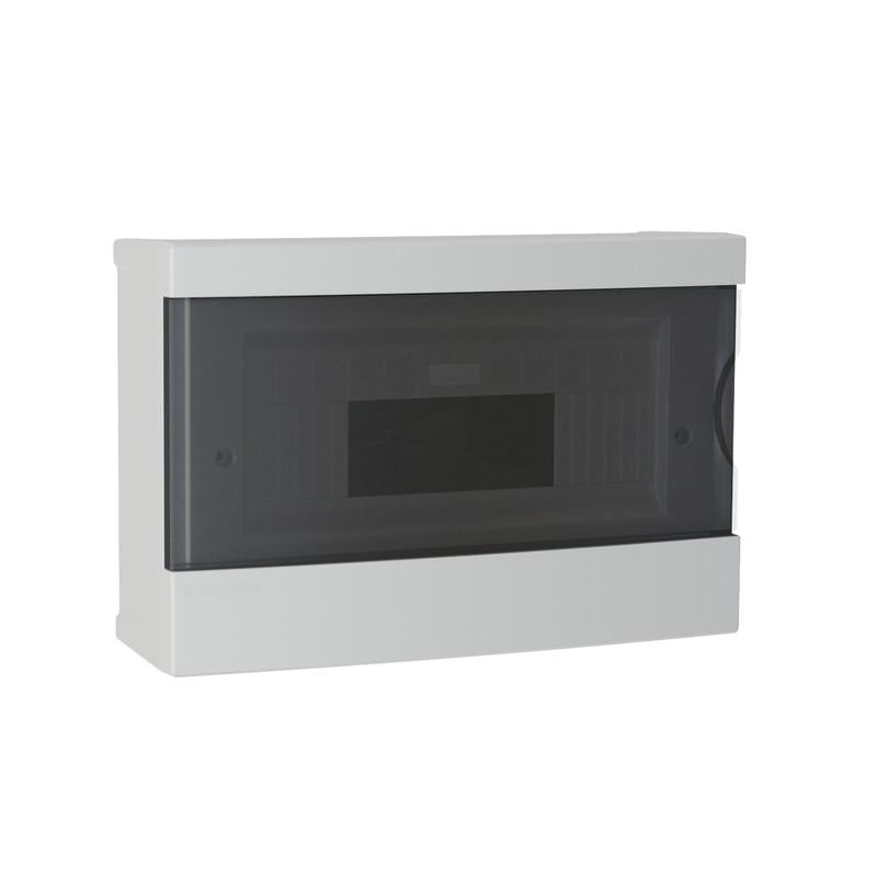 Розподільчий щит Neomax 12 модулів пластик 200x300x98 мм навісний прозорі двері (NX4312)