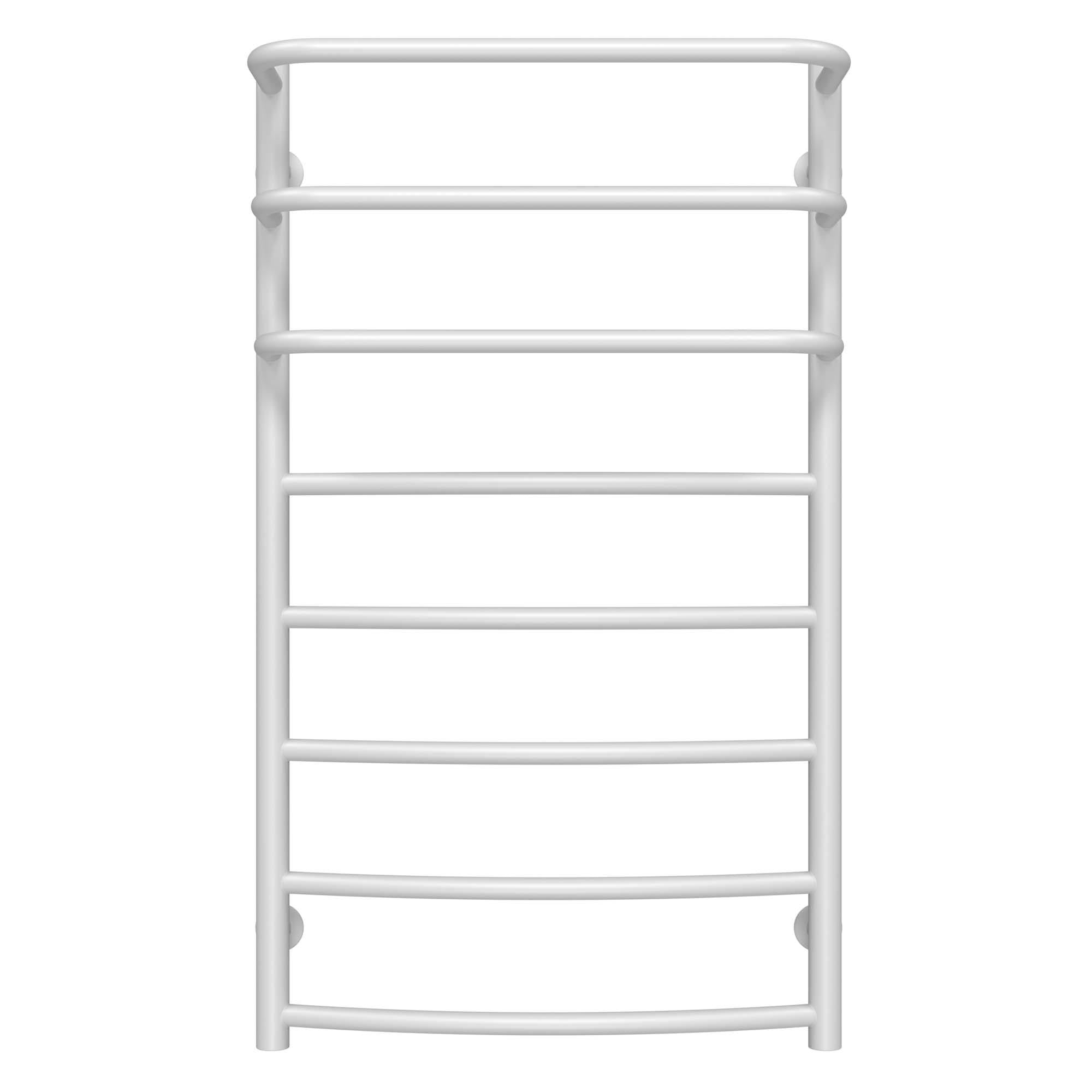 Рушникосушарка водяна Deffi Каскад Дуга П8 бокове ліве підключення нержавіюча сталь 500х900 мм Білий (C.KD.90.50.8.W.B)