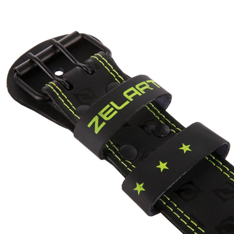 Пояс атлетический кожаный Zelart VL-3342 XL Черный (DR003995) - фото 6