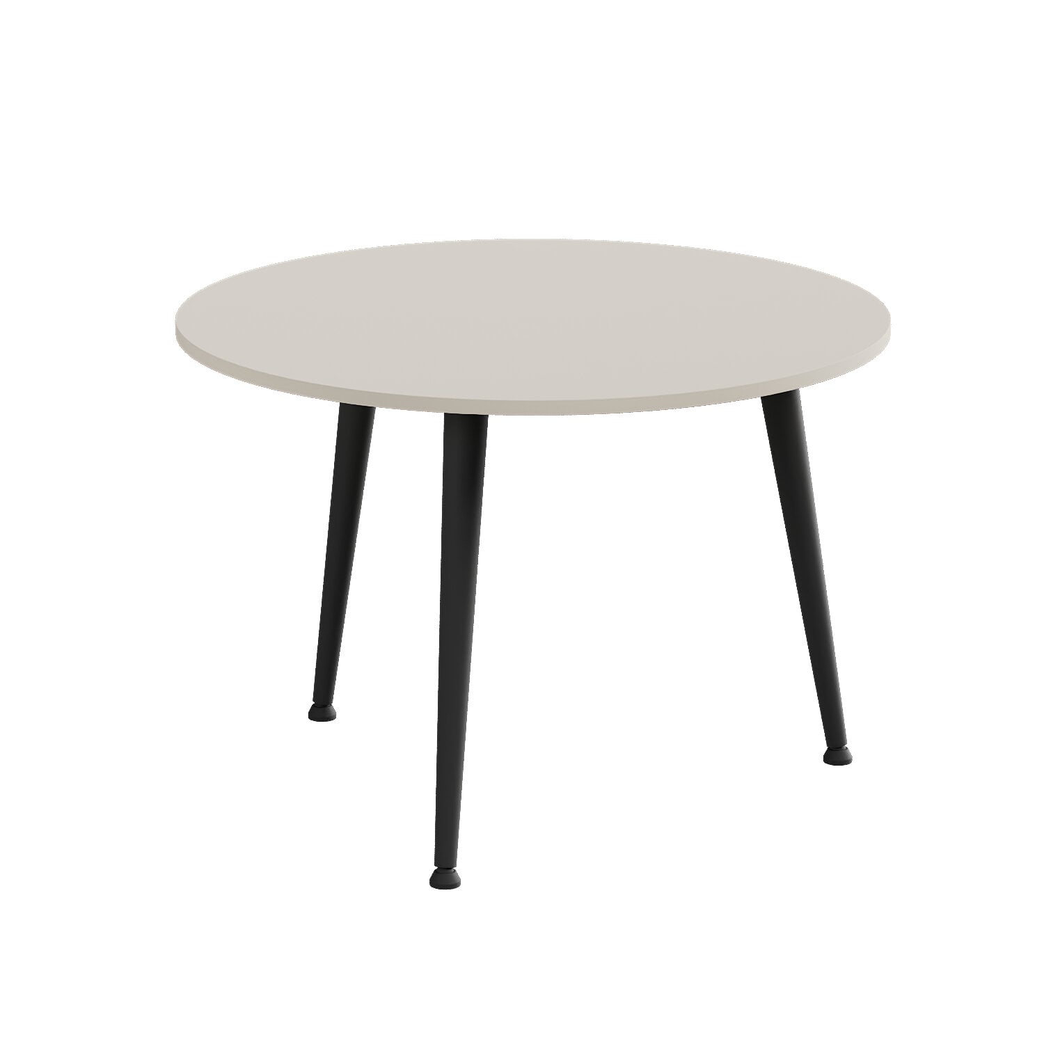 Журнальный стол круглый Ferrum-decor OPTIMA 1 ножка конусная металл/ДСП 16 мм 450x670x670 мм Черный/Кашемир (FRD-107535)