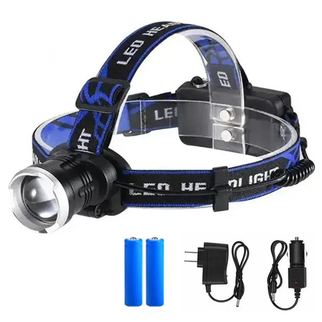 Ліхтар налобний світлодіодний BL T24/6809 - P50 2х18650 battey USB