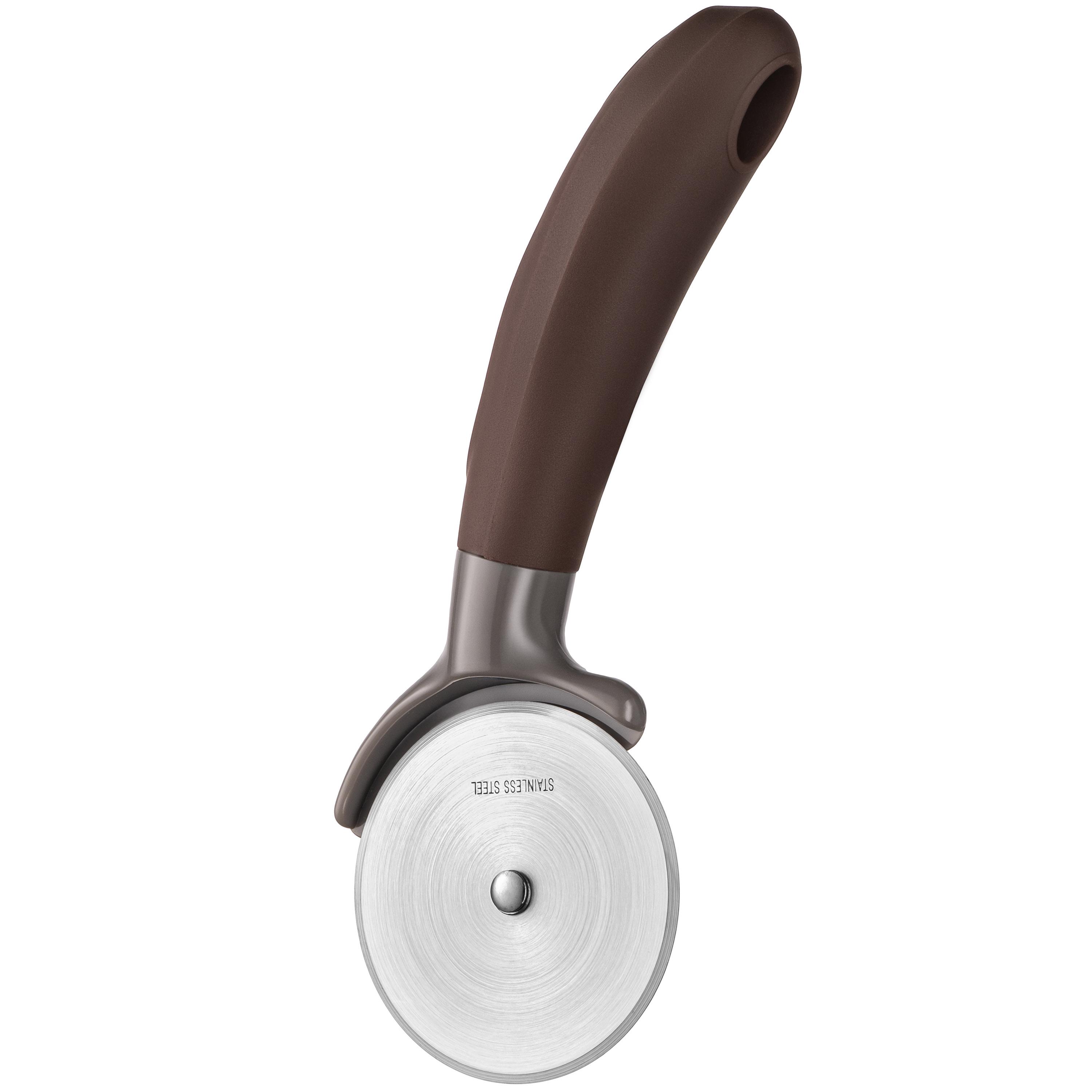 Нож для пиццы Ardesto Gemini 20 см Серый/Коричневый (AR2158PG)