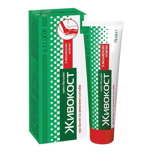 Крем-бальзам Живокіст Elixir з ведмежою жовчю 75 мл (1004686431)