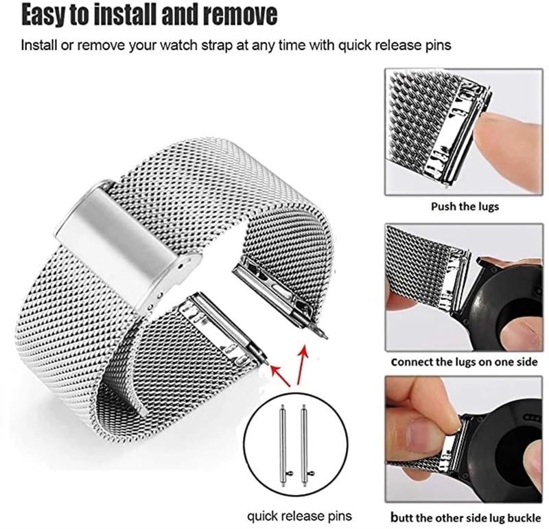 Ремешок для фитнес-браслетов Mijobs для Xiaomi Redmi Watch 5 Lite 220 мм Серебряный (2679214382) - фото 2