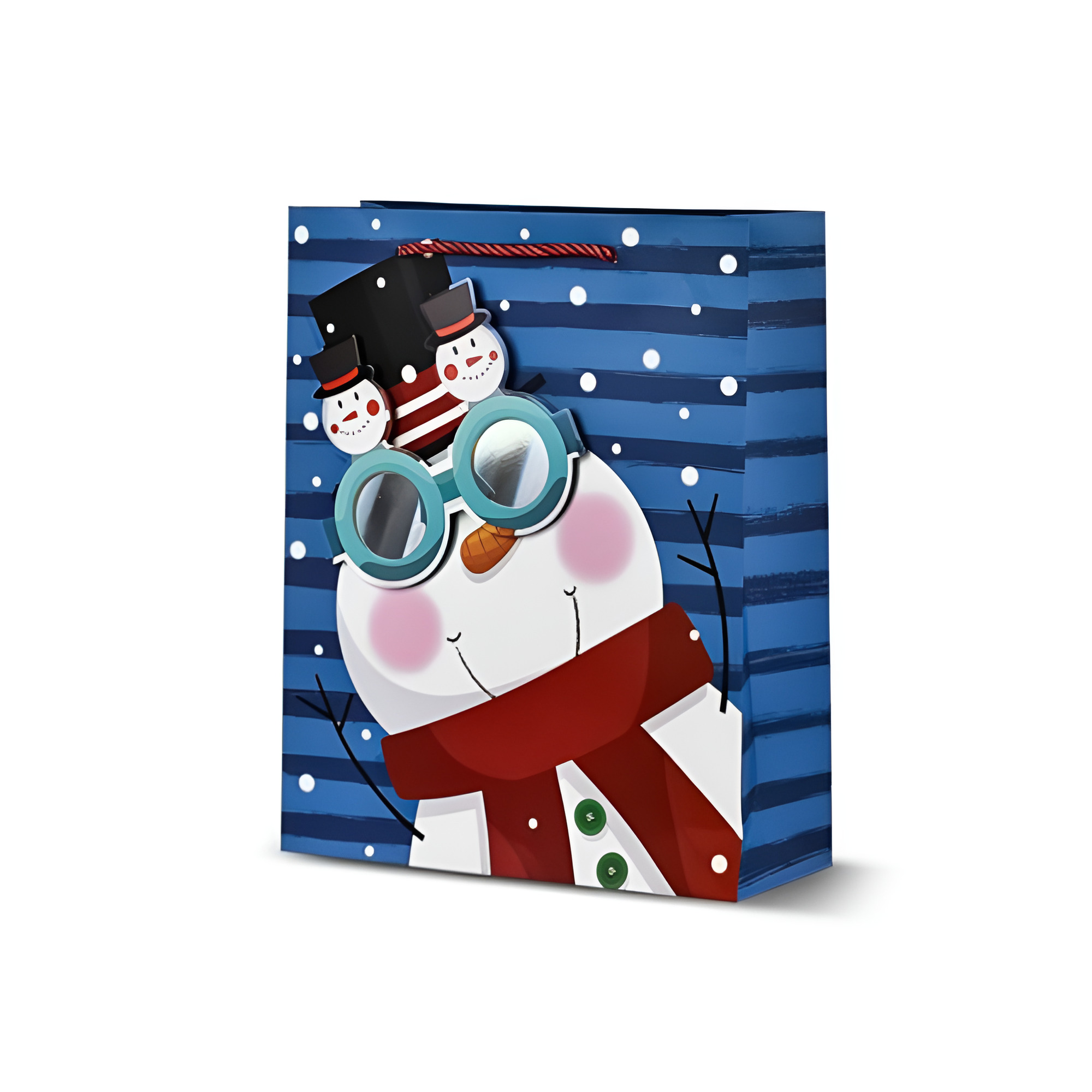 Подарочный пакет Cool glasses 3D R32999-S 18х23х8 см Синий (24637236)