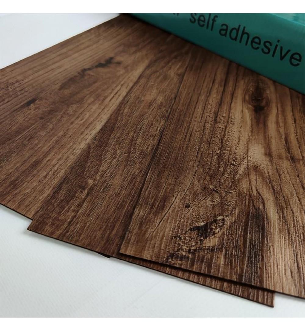 Плитка вінілова самоклеюча 1 шт. Каштан (СВП-002) - фото 5