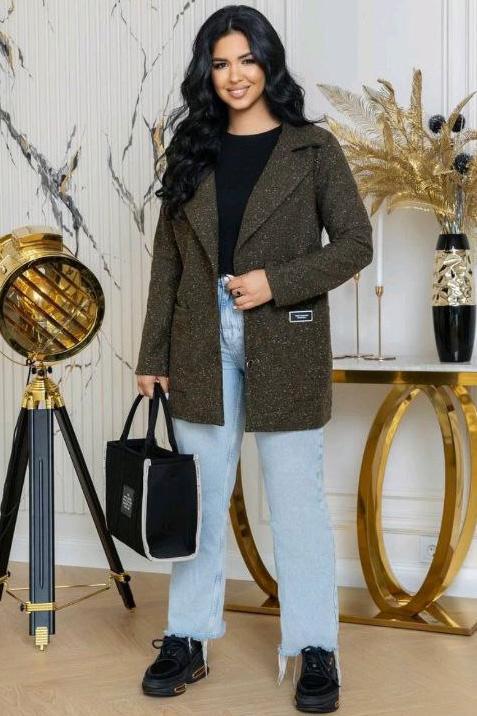 Кардиган жіночий 4XL-5XL Зелений (193615) - фото 1 Кардиган жіночий 4XL-5XL Зелений (193615) - фото 1