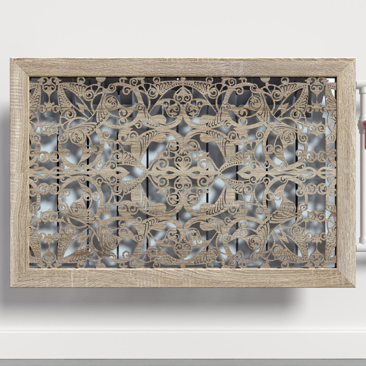 Решетка-экран на батарею SMARTWOOD 600 мм Дуб Сонома (R20022111)