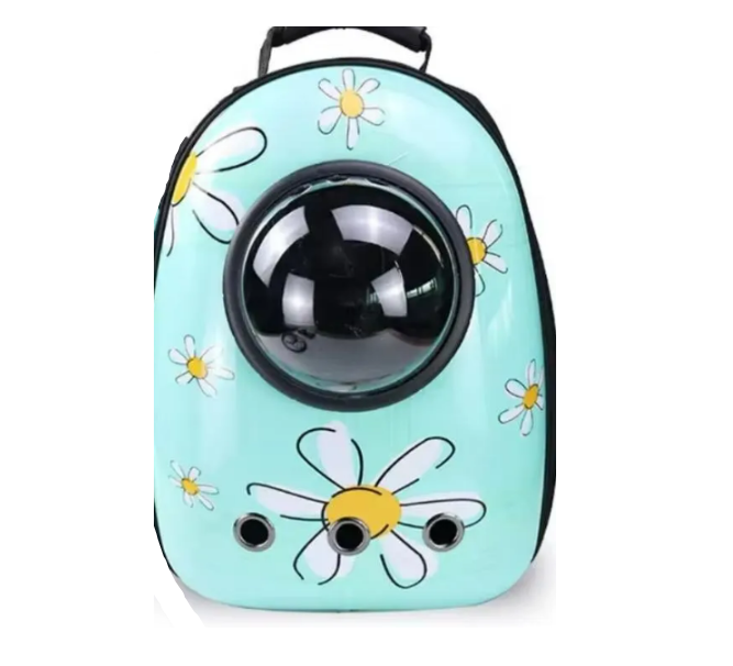 Рюкзак для переноски животных CosmoPet с иллюминатором Ромашки