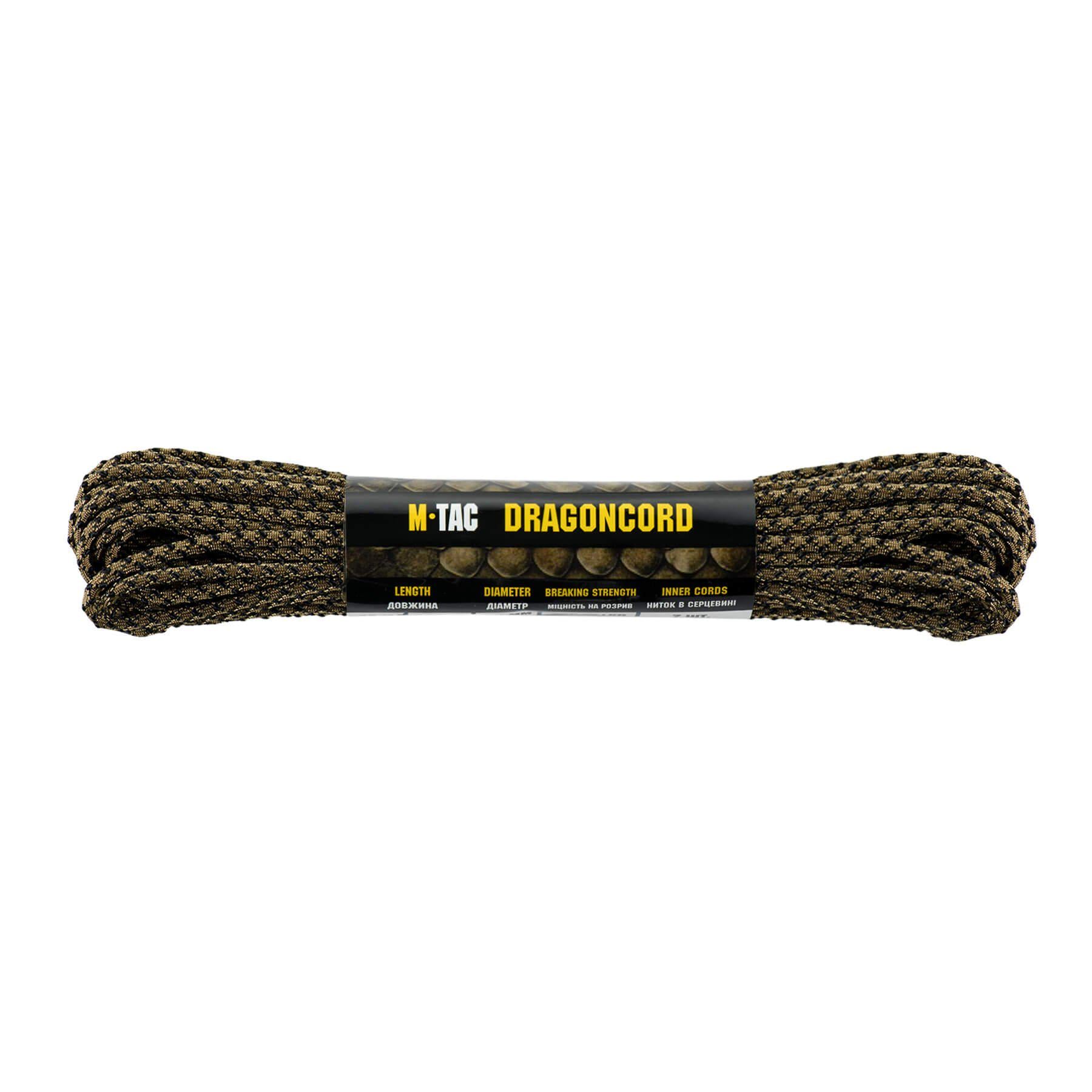 Паракорд M-Tac Dragon Cord 15 м Coyote/Black
