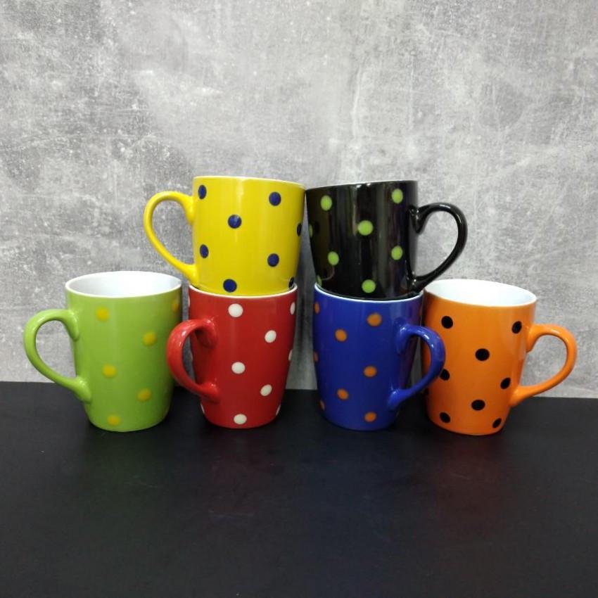 Набір кухлів Interos Горох MIX 340 мл 6 шт. (ТЕХ.УПОК. KW 137) - фото 5 Набір кухлів Interos Горох MIX 340 мл 6 шт. (ТЕХ.УПОК. KW 137) - фото 5