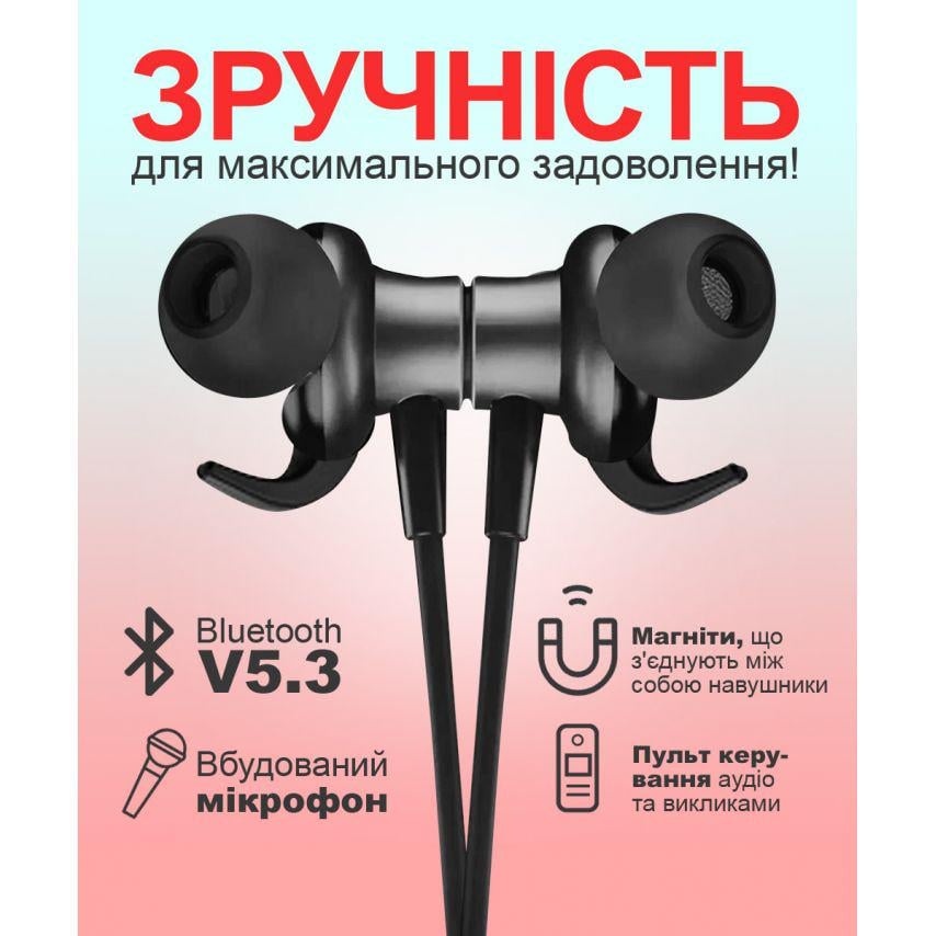 Наушники Bluetooth Walker Черный (WBT-27) - фото 3